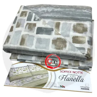 Completo letto flanella 3 misure