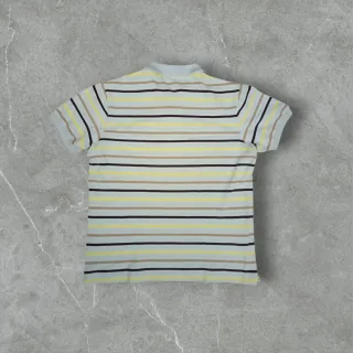 Polo Lacoste Rayas Beige y Amarillo