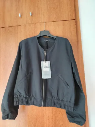 Chaqueta Bomber Negra Talla M