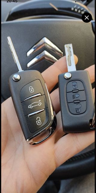 Llave Coche Citroen Peugeot Opel Completa