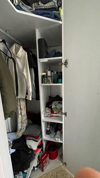 Armario juvenil rinconera madera