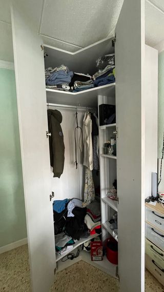 Armario juvenil rinconera madera