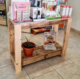 Mesa Consola Madera Rústica Reciclada