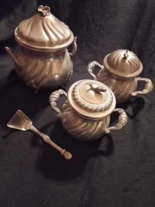 Set Zuccheriere Vintage Peltro