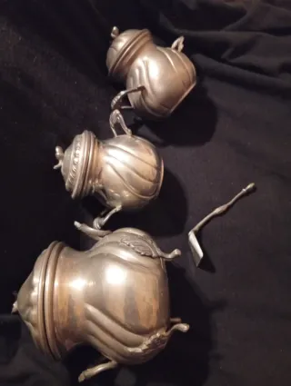 Set Zuccheriere Vintage Peltro