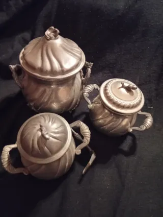 Set Zuccheriere Vintage Peltro