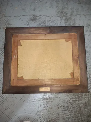 Cuadro antiguo pintado a mano