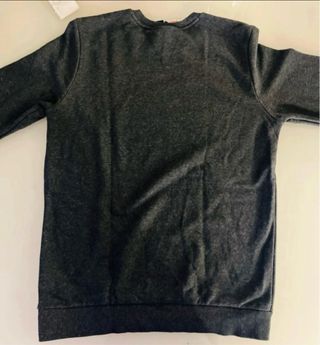 Felpa Adidas Grigia Logo Verde 15/16 Anni