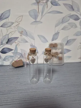 35 Botellitas de Cristal con Corcho