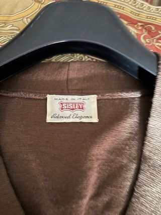 Cardigan Sisley Marrone Tg S Vintage