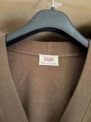Cardigan Sisley Marrone Tg S Vintage