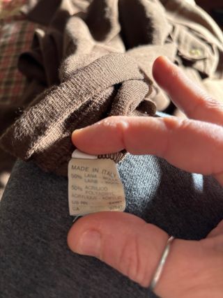 Cardigan Sisley Marrone Tg S Vintage