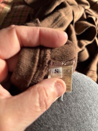 Cardigan Sisley Marrone Tg S Vintage