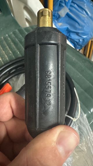 Pinza de soldar con manguera