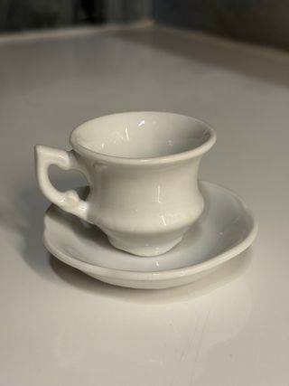 Conjunto Mini Chávenas Vintage Porcelana