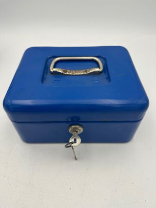 Cassetta di sicurezza piccola blu