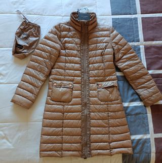 Piumino Orange D'or lungo in vera piuma d' oca