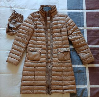 Piumino Orange D'or lungo in vera piuma d' oca