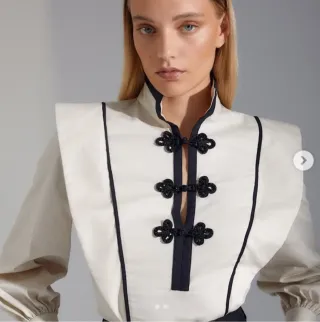 Camisa Finley Blanca y Negra