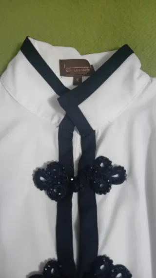 Camisa Finley Blanca y Negra