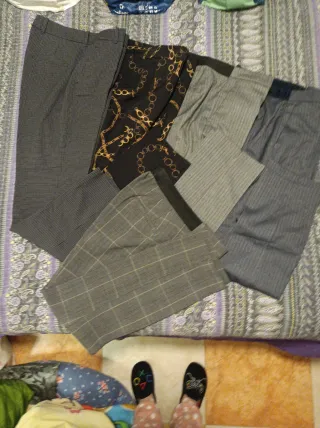 Lote pantalones mujer varios estampados