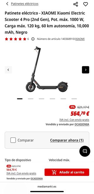 Patinete Xiaomi 4 Pro 2ª Gen DGT