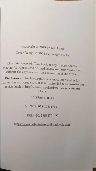 An Altcoin Trader's Handbook - Nik Patel