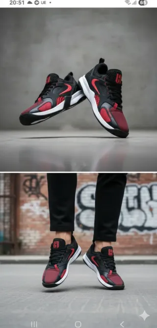 Jordan Zapatillas Negras y Rojas