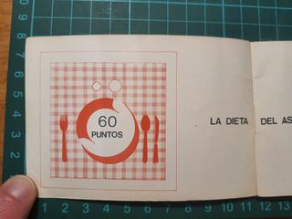 Folleto infantil Dieta Astronauta Años 60/70