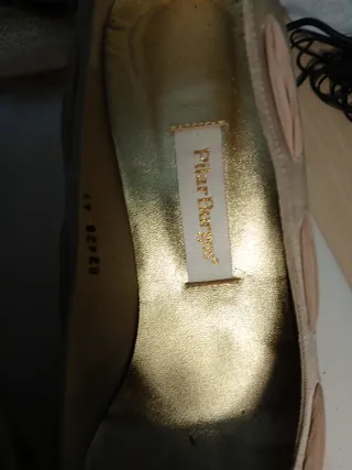 Zapatos Pilar Burgos Talla 41 Beige