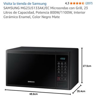 Microondas SAMSUNG Negro MG23J5133AK/EC