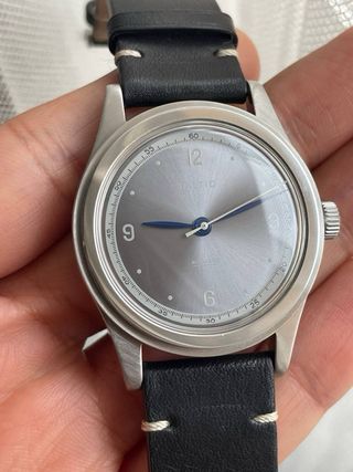 Reloj Baltic Automático Gris Correa Negra