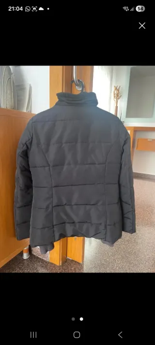 Chaqueton acolchado negro mujer