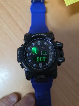 Reloj Deportivo SPORT WATCH Azul Negro