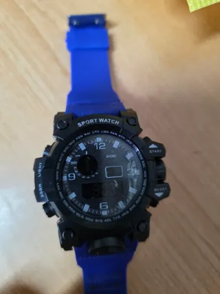 Reloj Deportivo SPORT WATCH Azul Negro