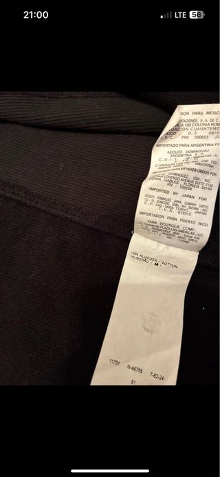 Sudadera Adolfo Domínguez Talla XL Negra