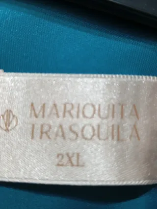 Falda agua marina satén drapeada,