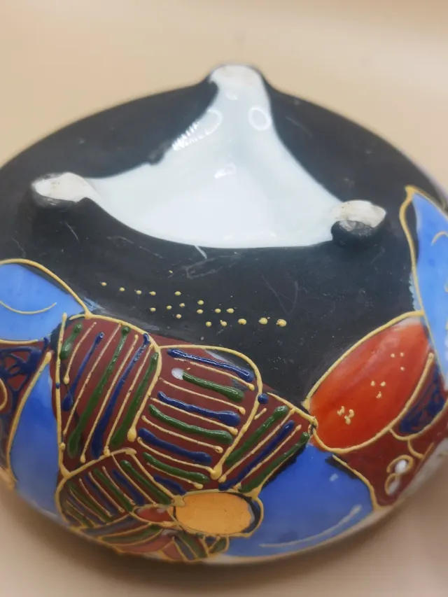 Incensarios Satsuma Vintage Trípode Moriage-varios