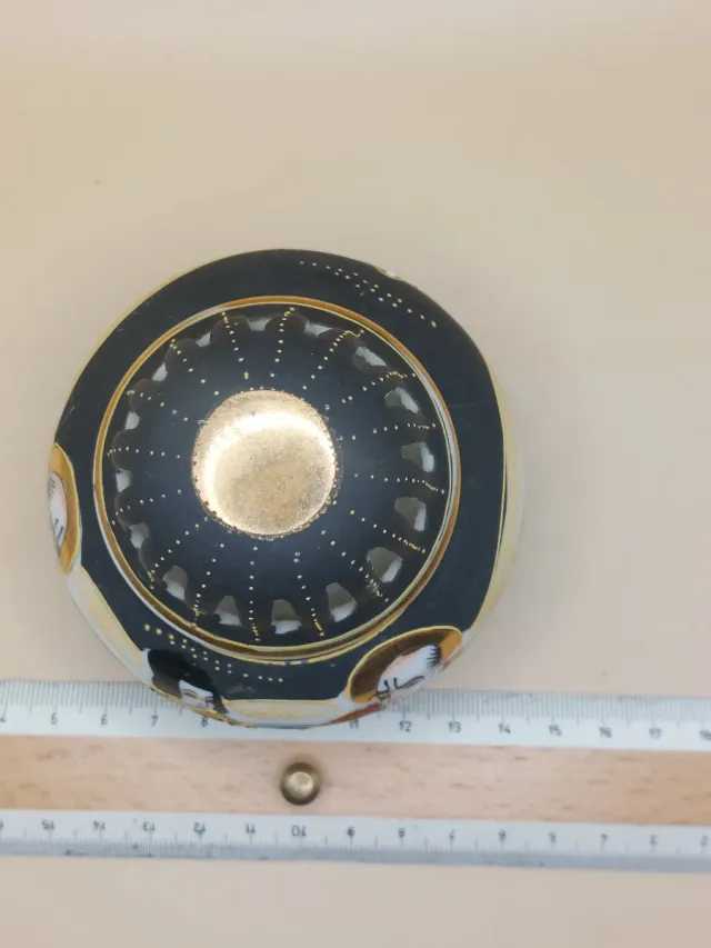 Incensarios Satsuma Vintage Trípode Moriage-varios