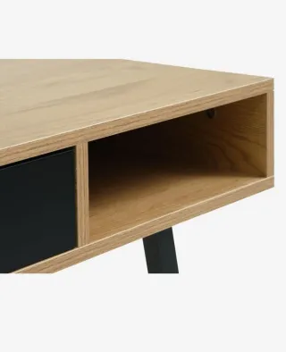 Mesa Escritorio, secreter moderno madera y metal