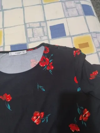 Vestido corto estampado floral