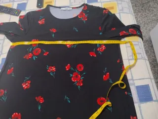 Vestido corto estampado floral