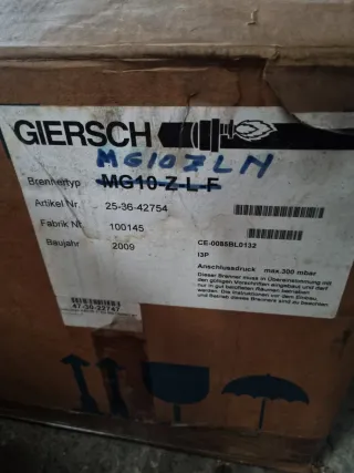 Quemador de gas industrial