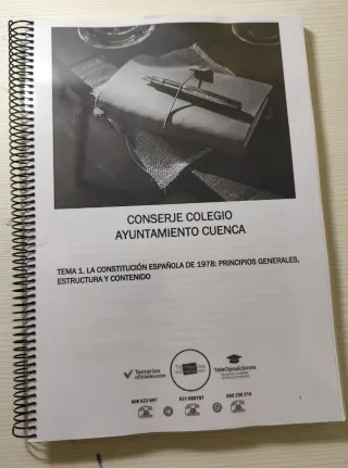 Temario Oposiciones Conserje Cuenca 2026