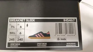 Zapatillas Adidas Breaknet Sleek Azul/Rosa Talla 3