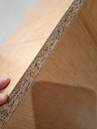 2 Armarios modulares de madera de conglomerado