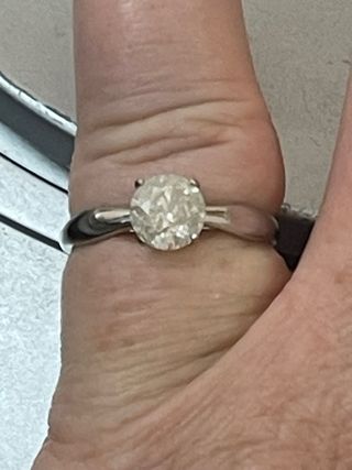 Anillo Oro 18k Diamante 1.06 Ct Natural H/I2