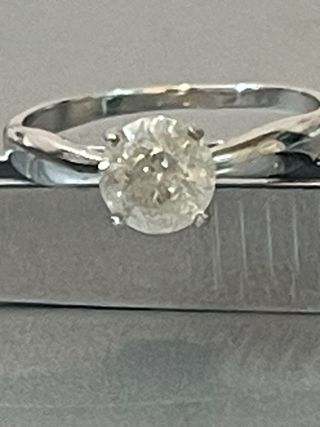 Anillo Oro 18k Diamante 1.06 Ct Natural H/I2