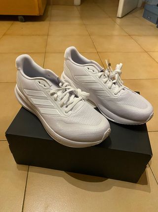 Scarpe running Adidas uomo 43 1/3 bianche nuovo