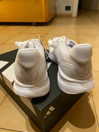 Scarpe running Adidas uomo 43 1/3 bianche nuovo